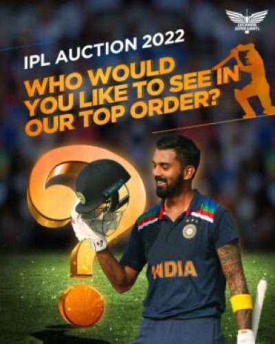 IPL LUCKNOW TEAM 2022 CAPTAIN KL RAHUL Source: Twitter @LucknowIPL